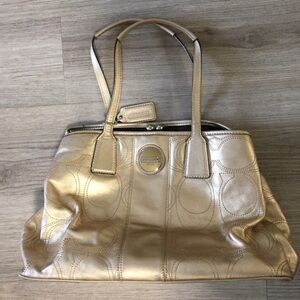 Gold Coach Bag